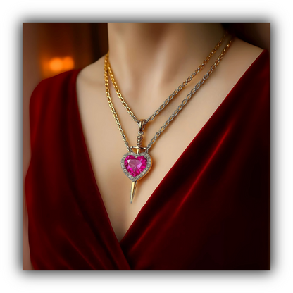 "GUARDED LOVE" MAGNETIC COUPLE NECKLACE