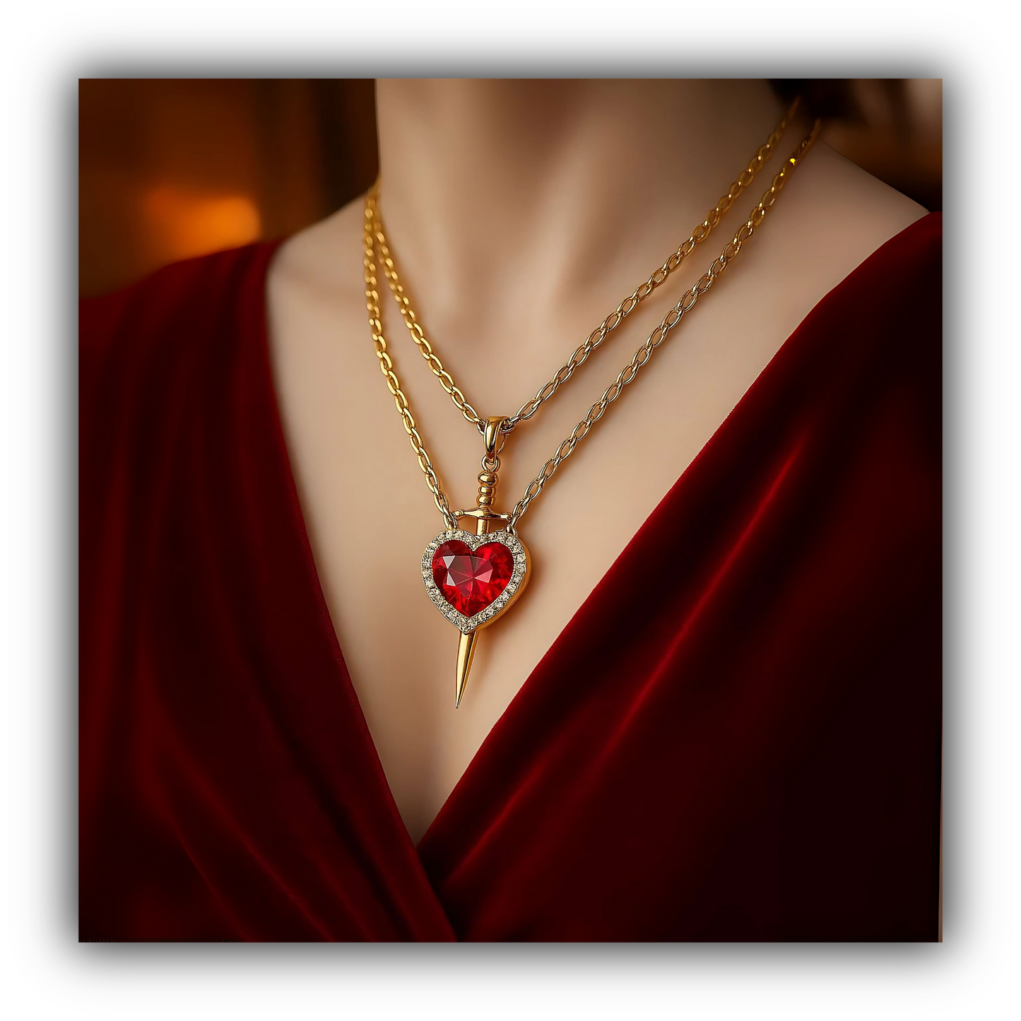 "GUARDED LOVE" MAGNETIC COUPLE NECKLACE