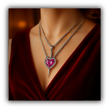 "GUARDED LOVE" MAGNETIC COUPLE NECKLACE